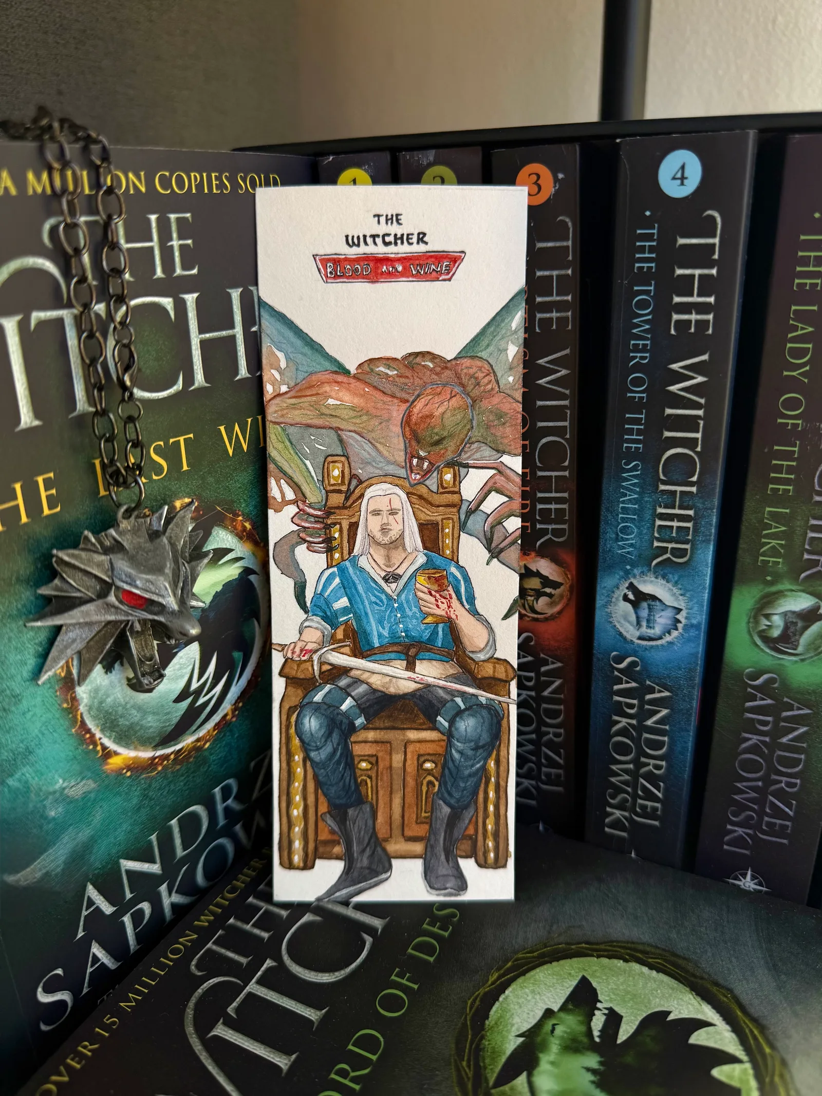 Witcher Watercolor Bookmark